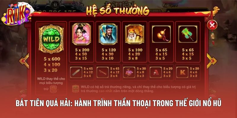 Bát Tiên Quá Hải: Hành Trình Thần Thoại Trong Thế Giới Nổ Hũ