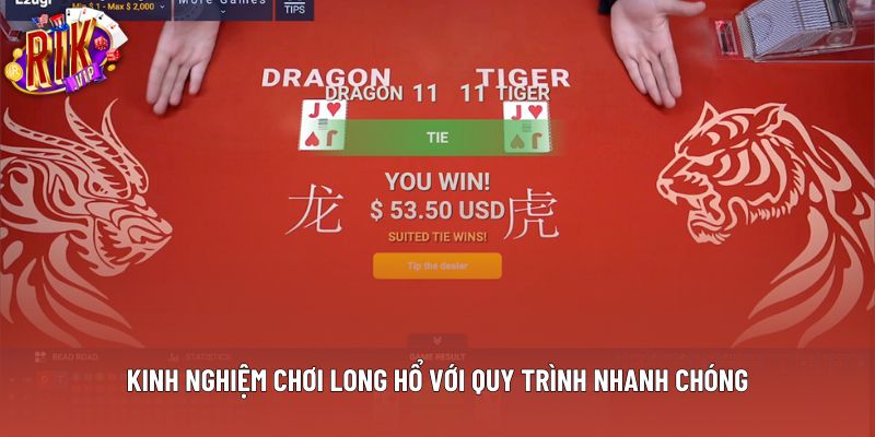 Kinh nghiệm chơi long hổ với quy trình nhanh chóng