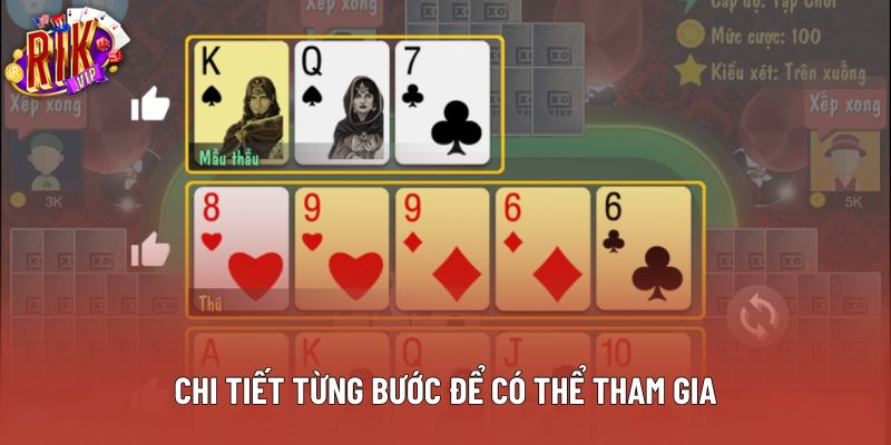 Chi tiết từng bước để có thể tham gia Chi tiết từng bước để có thể tham gia